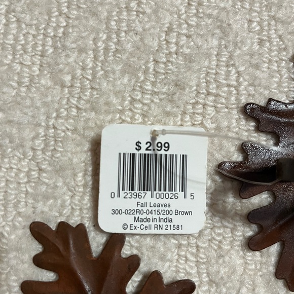 Fall Leaves Metal Napkin Rings (8) - Picture 11 of 13